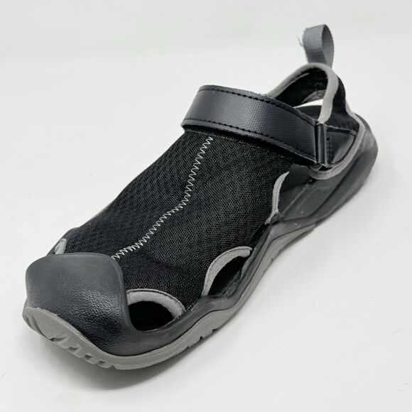 Crocs Swiftwater Mesh Deck Sandals Shoes Mens 10 Black Fisherman Water Comfort main image 12